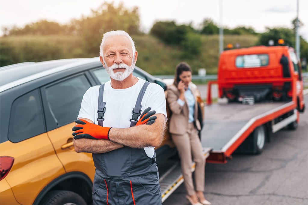 scrap car towing to wrecker