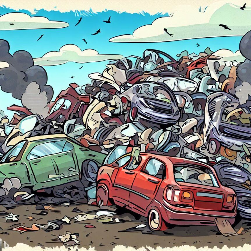 The Environmental Impact of Dumping Smashed Accidental Cars in Landfill Sites