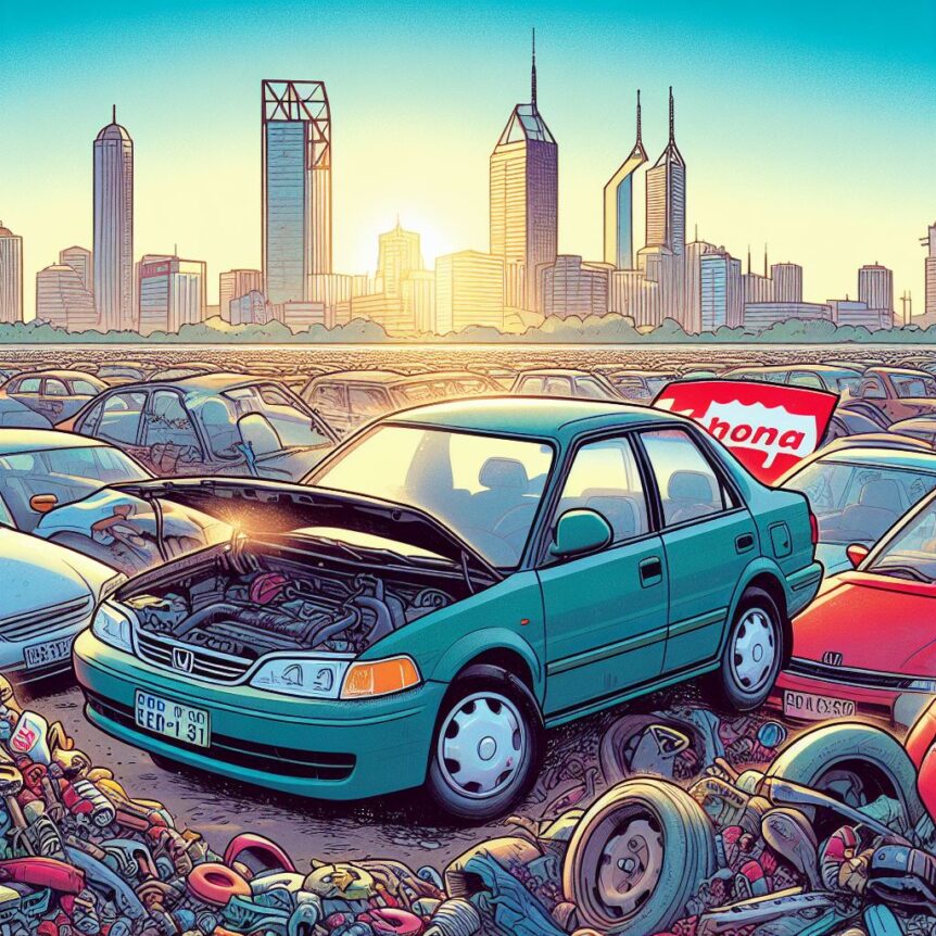 Honda scrap yard in Perth