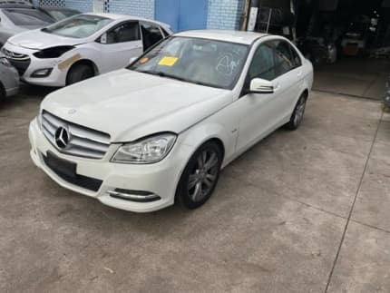 Mercedes-Benz C-Class W204, White 2012: Wrecking for Parts