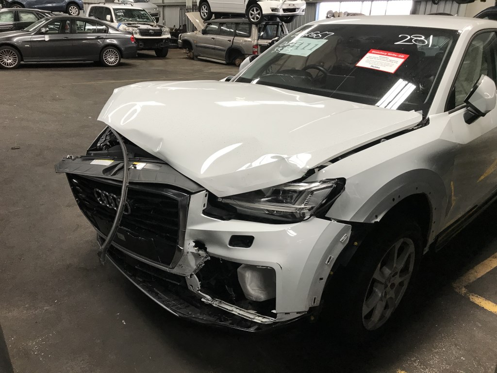 Audi Q2 White Now Wrecking