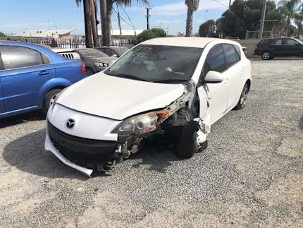 Mazda 3 Hatch 2007 White Wrecking