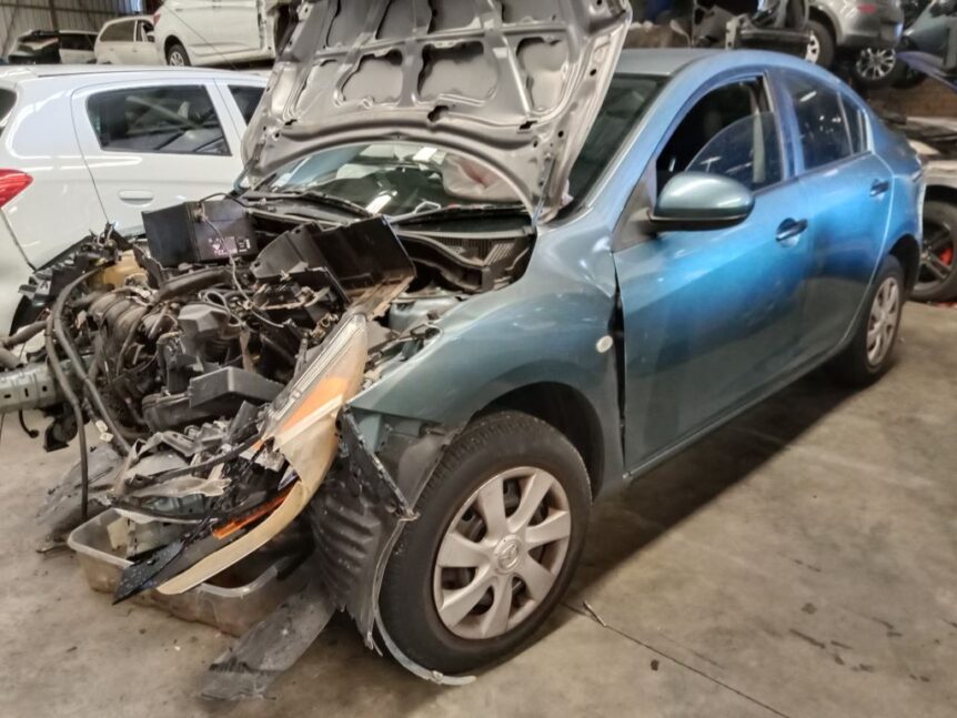 Mazda 3 2010 Blue Wrecking