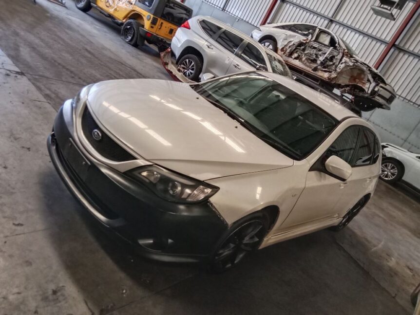 Subaru Impreza 2008 White Wrecking