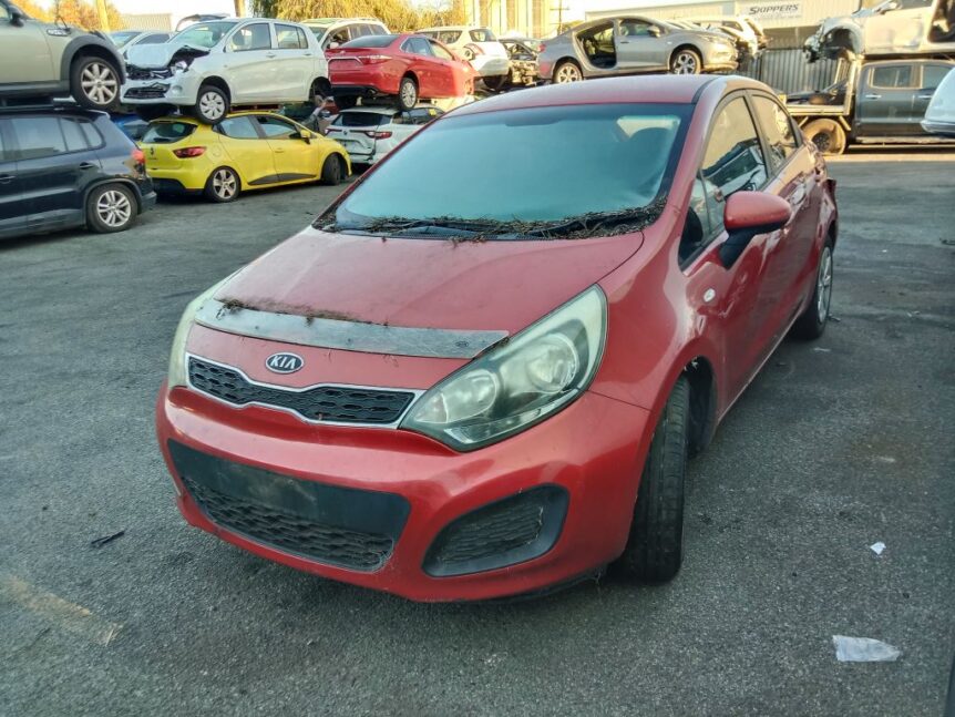 Kia Rio 2012 Red Wrecking