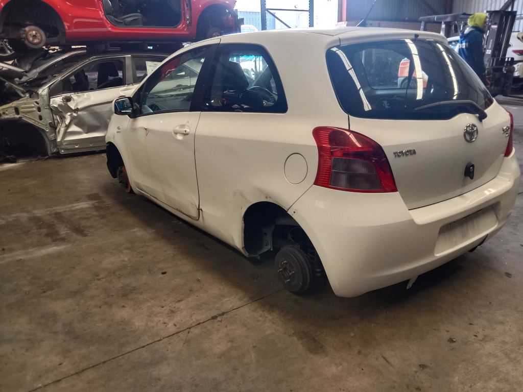 Toyota Yaris 2007 White Wrecking