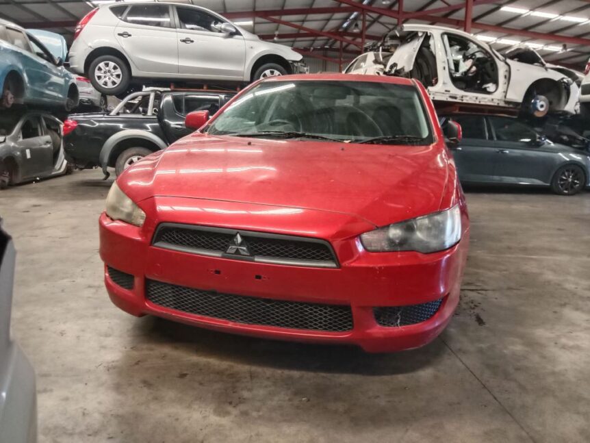 Mitsubishi Lancer 2010 Red Wrecking