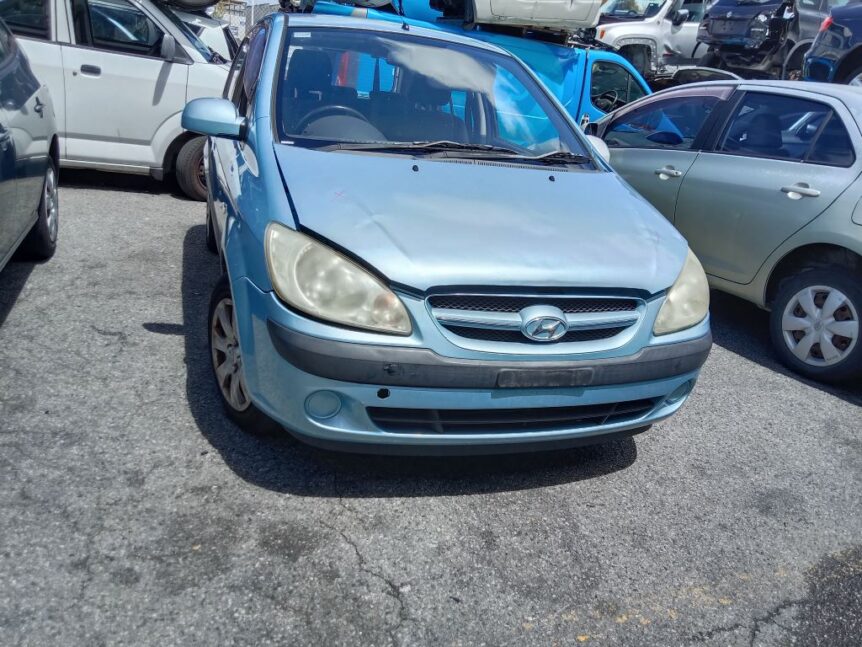 Hyundai Getz 2007 Blue Wrecking