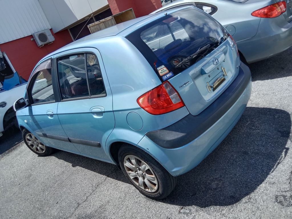 Hyundai Getz 2007 Blue Wrecking