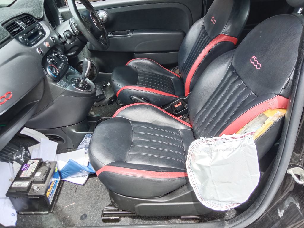 Fiat 500 2014 Black Wrecking