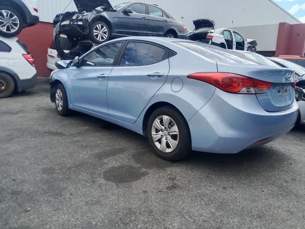 Hyundai Elantra 2012 Blue Wrecking
