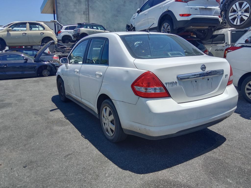Nissan Tiida 2009 White Wrecking