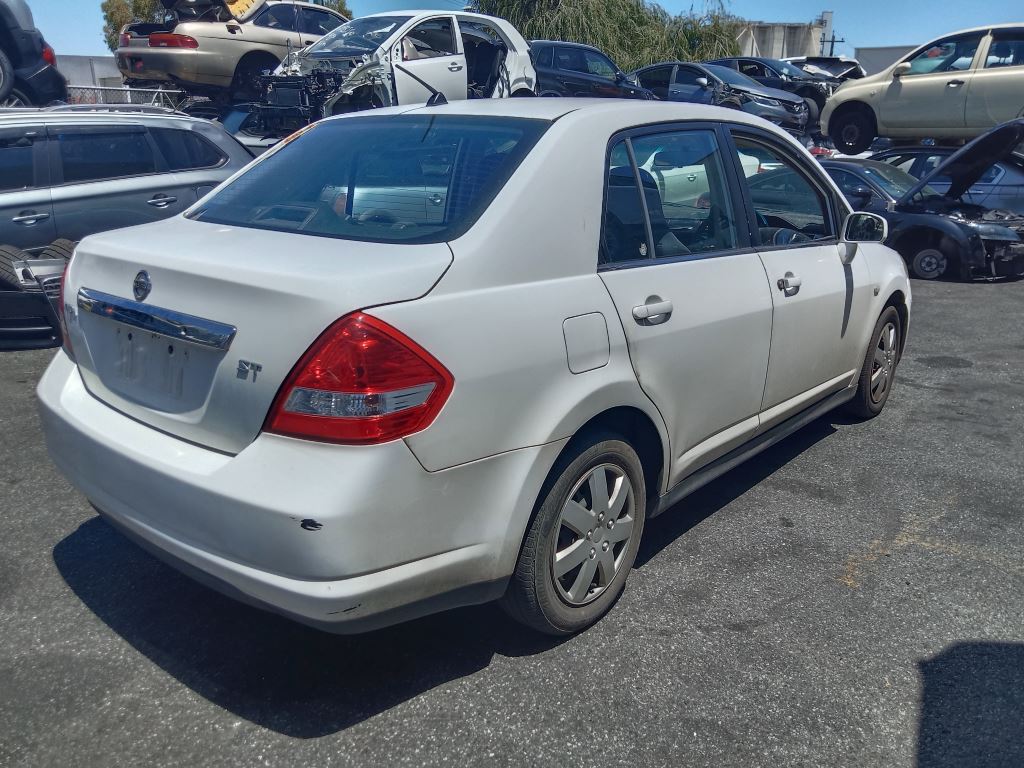 Nissan Tiida 2009 White Wrecking