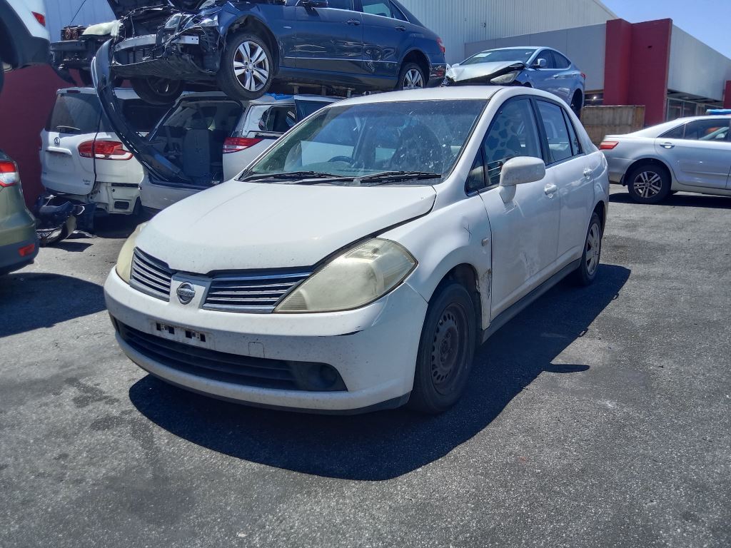 Nissan Tiida 2009 White Wrecking