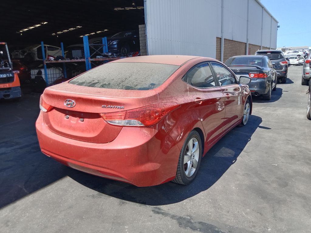 Hyundai Elantra 2012 Red Wrecking 