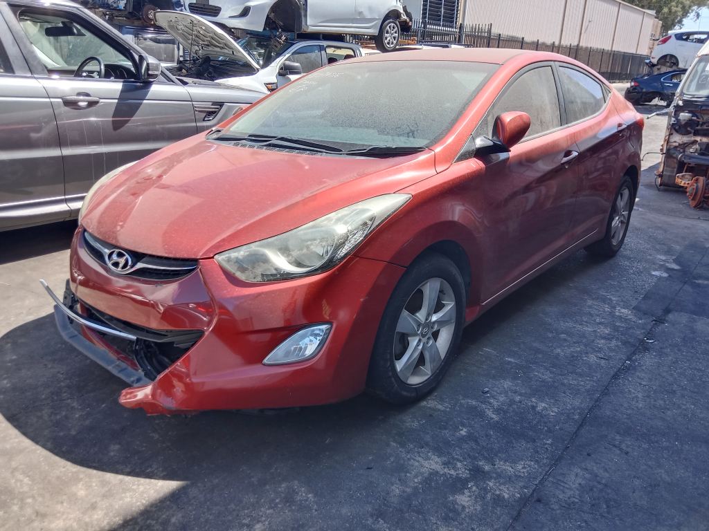 Hyundai Elantra 2012 Red Wrecking 