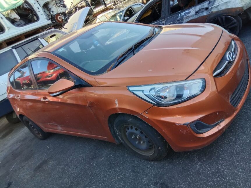 Hyundai accent 2015 orange Wrecking