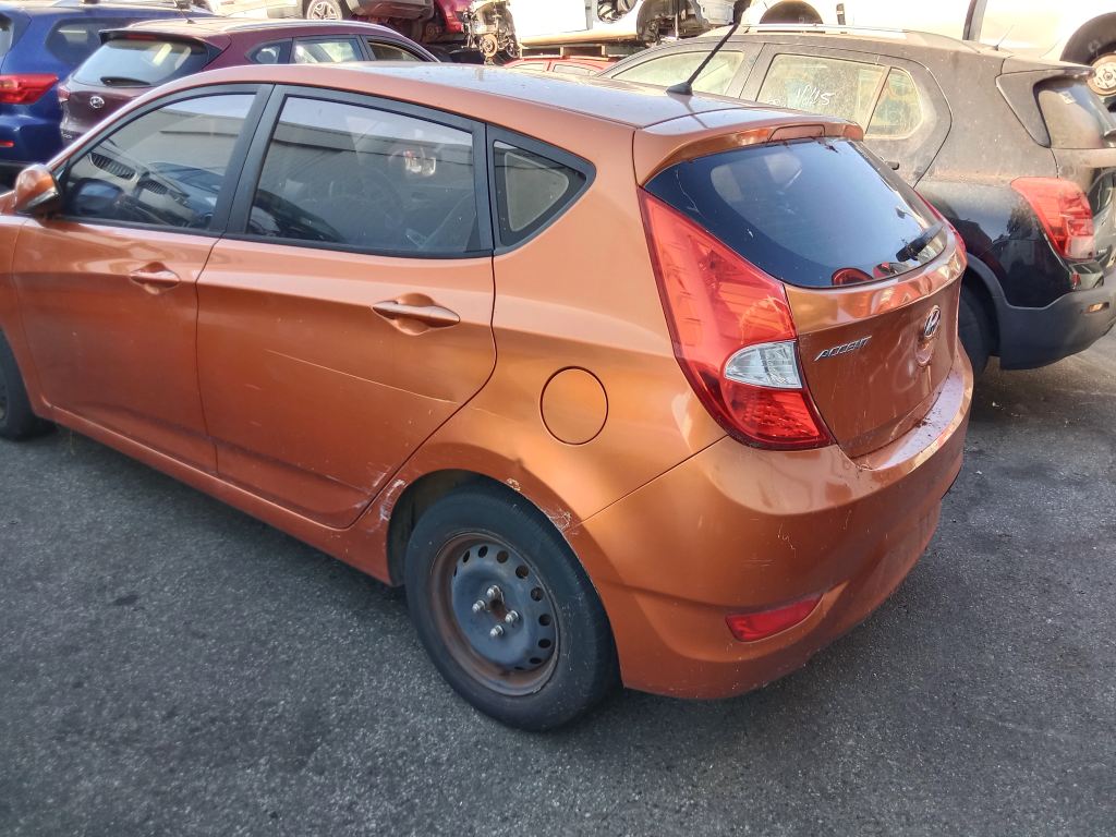Hyundai accent 2015 orange Wrecking