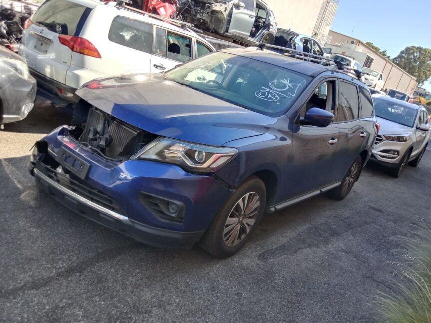 Nissan Pathfinder 2019 Blue Wrecking