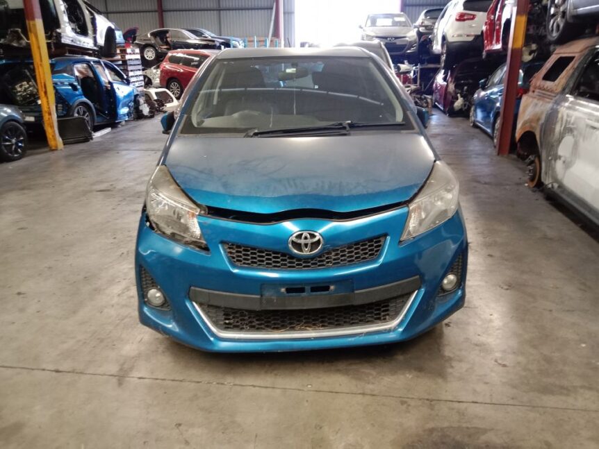 Toyota Yaris 2011 Blue Wrecking