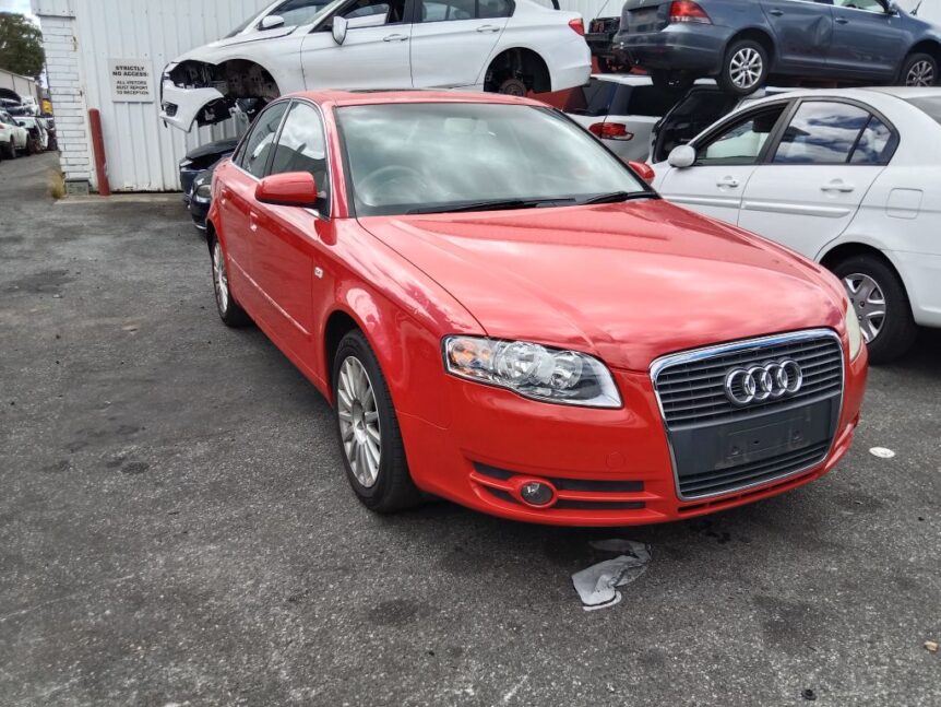 Audi A4 2007 Red Wrecking