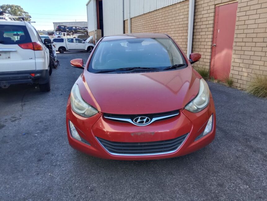 Hyundai Elantra 2015 Red Wrecking