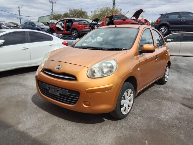 Nissan Micra 2012 orange Wrecking