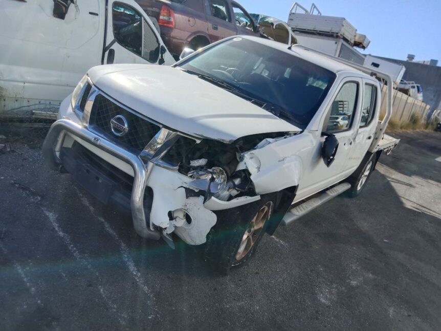 Nissan Navara 2011 White Wrecking
