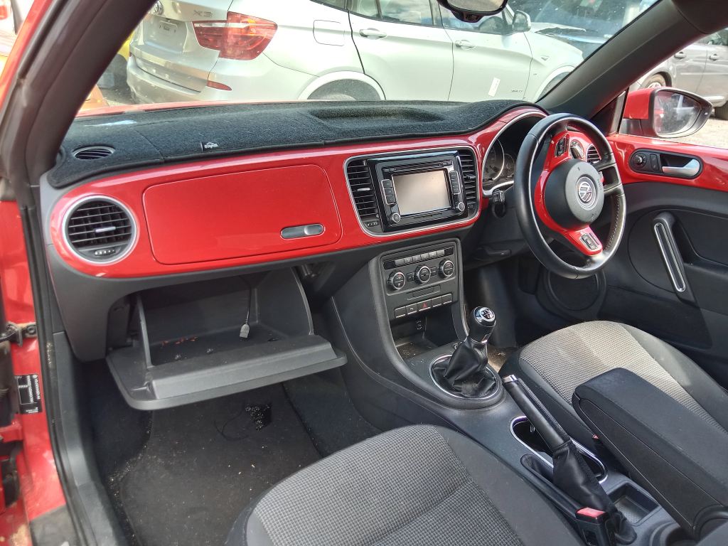 volkswagen beetle 2013 red wrecking