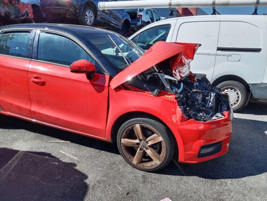 Audi A1 2015 Red Wrecking