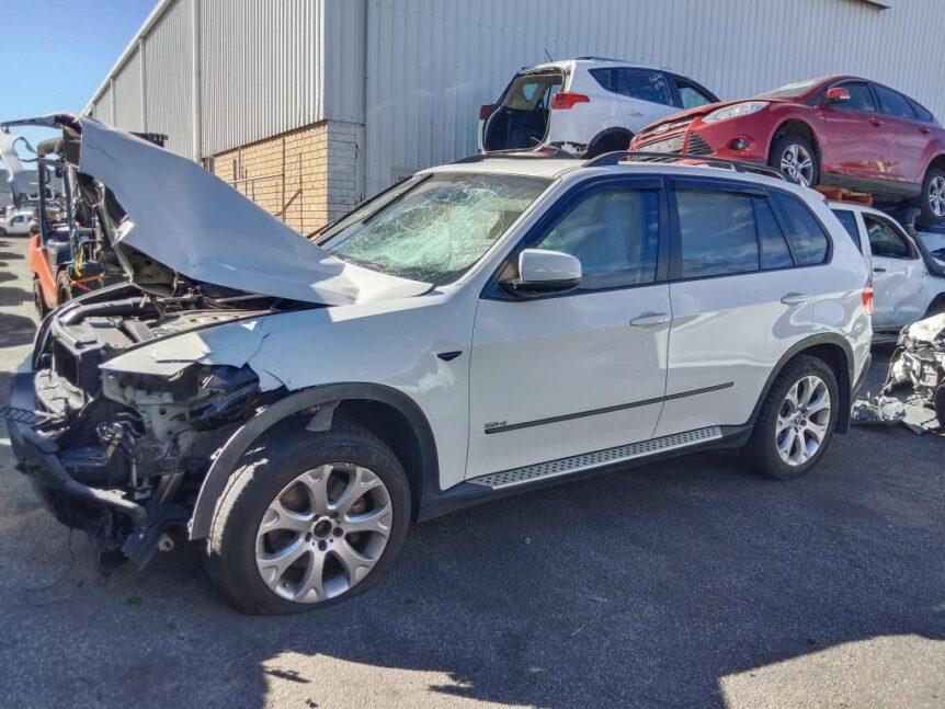 BMW E70 X5 2008 White Wrecking