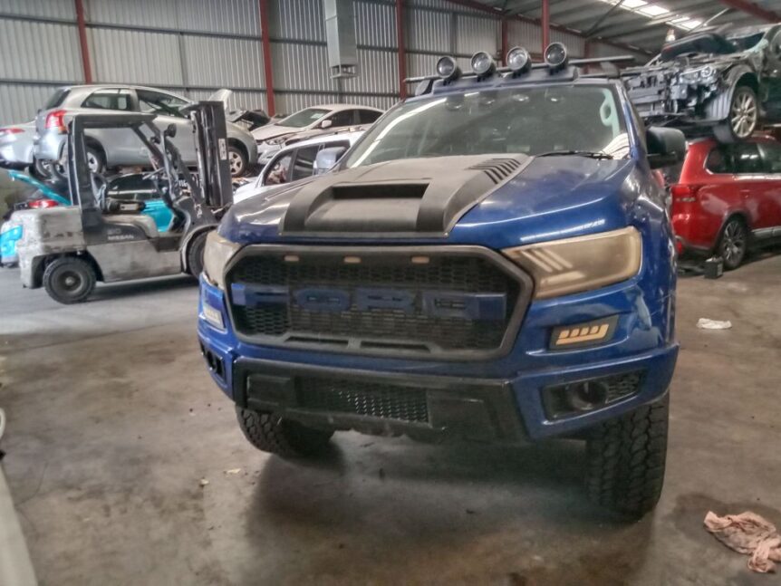 Ford Ranger 2012 Blue Wrecking