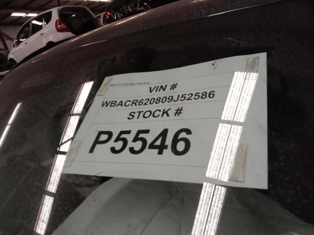 BMW X5 2022 Blue Wrecking
