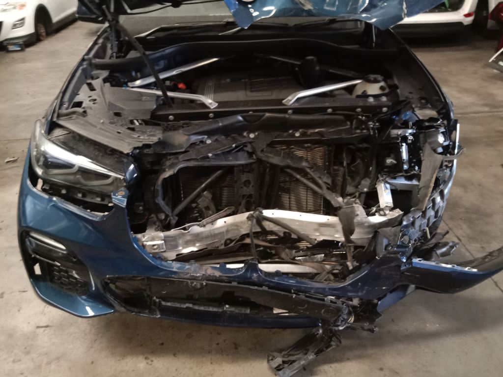 BMW X5 2022 Blue Wrecking