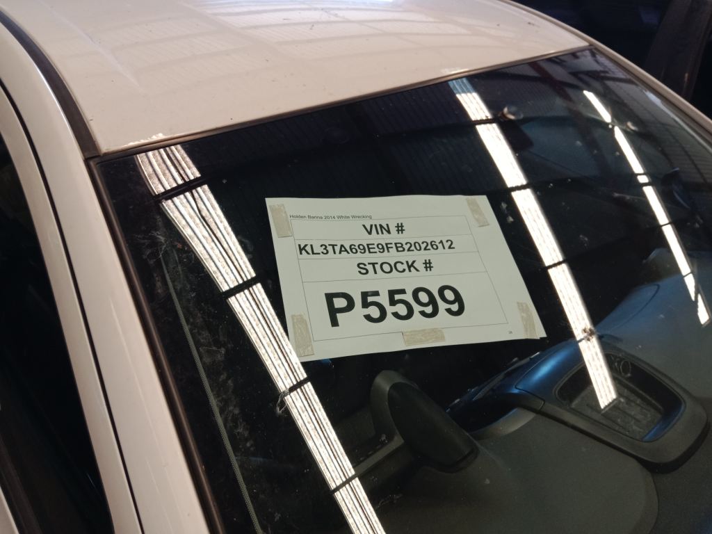 Holden Barina 2014 White Wrecking