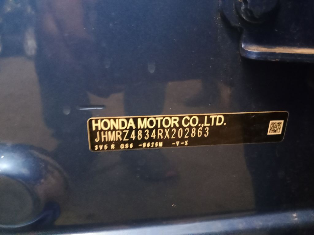 Honda ZR-V 2025 BLUE WRECKING