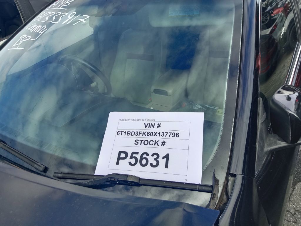 Toyota Camry Hybrid 2014 Black Wrecking