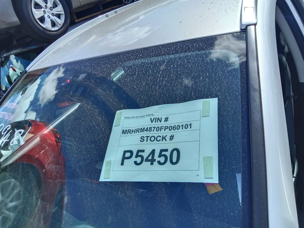 Honda CRV 2014 Silver Wrecking