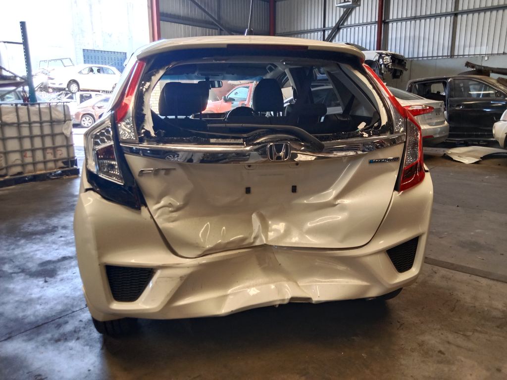 Honda Fit Hybrid 2013 White Wrecking