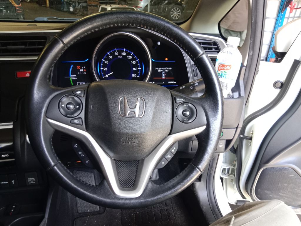 Honda Fit Hybrid 2013 White Wrecking