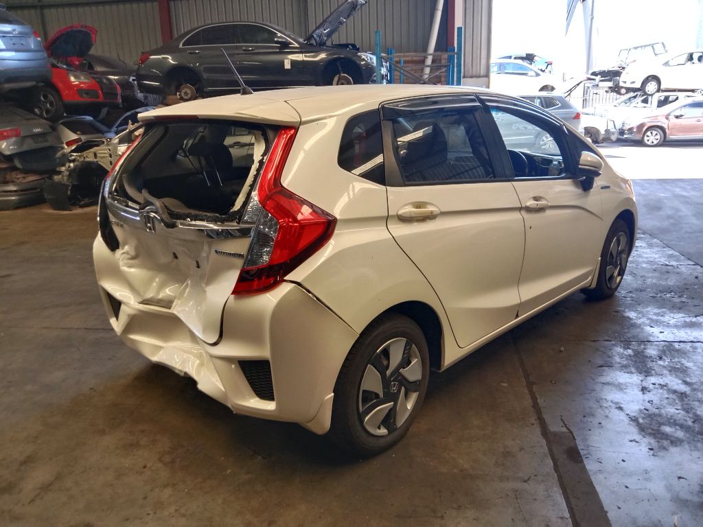 Honda Fit Hybrid 2013 White Wrecking