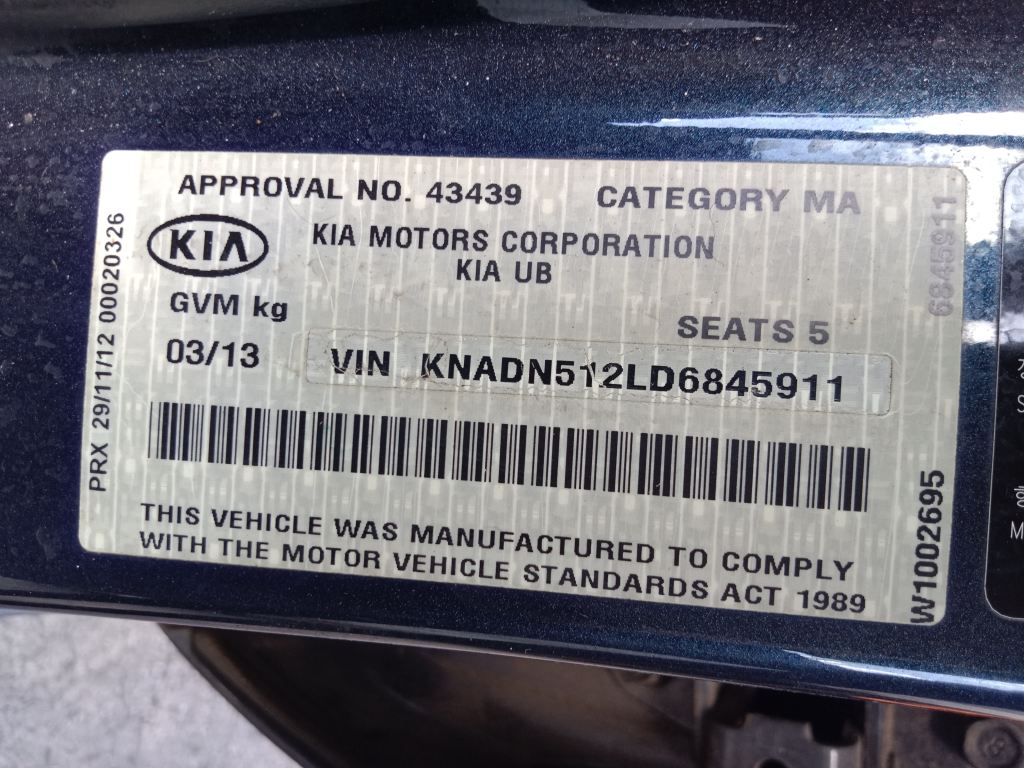 Kia Rio 2014 Grey Wrecking