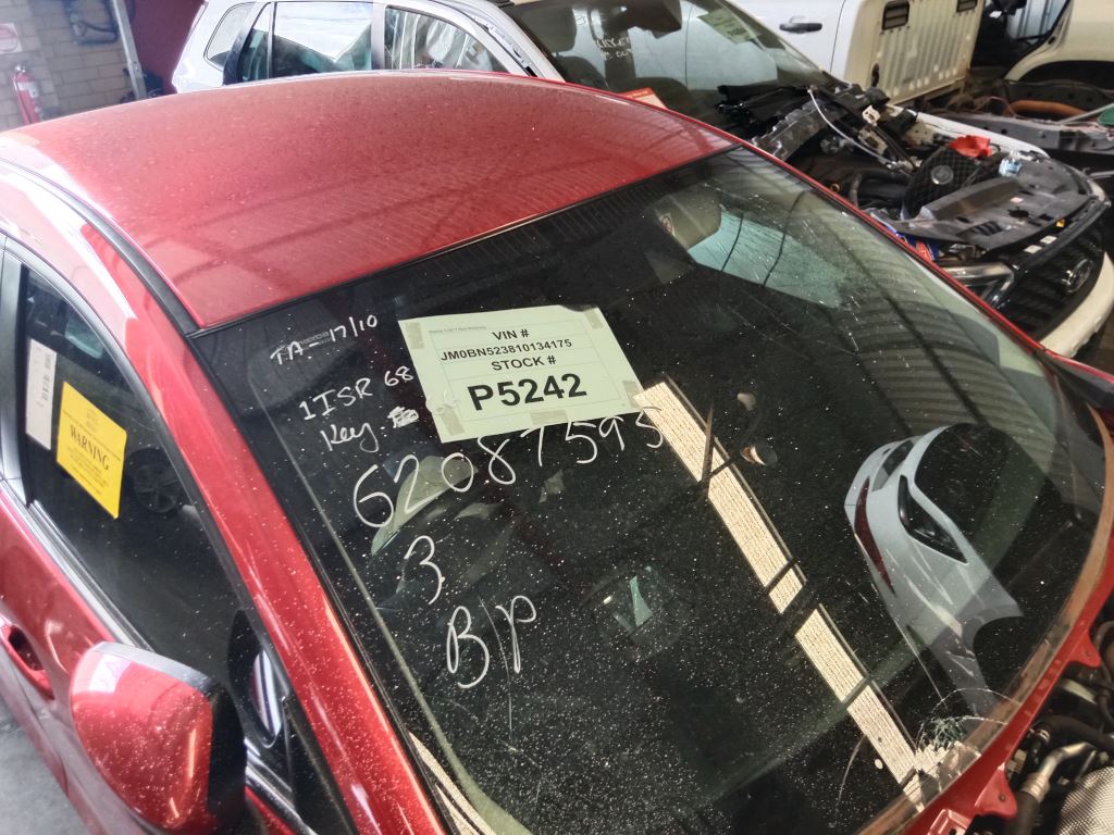 Mazda 3 2017 Red Wrecking