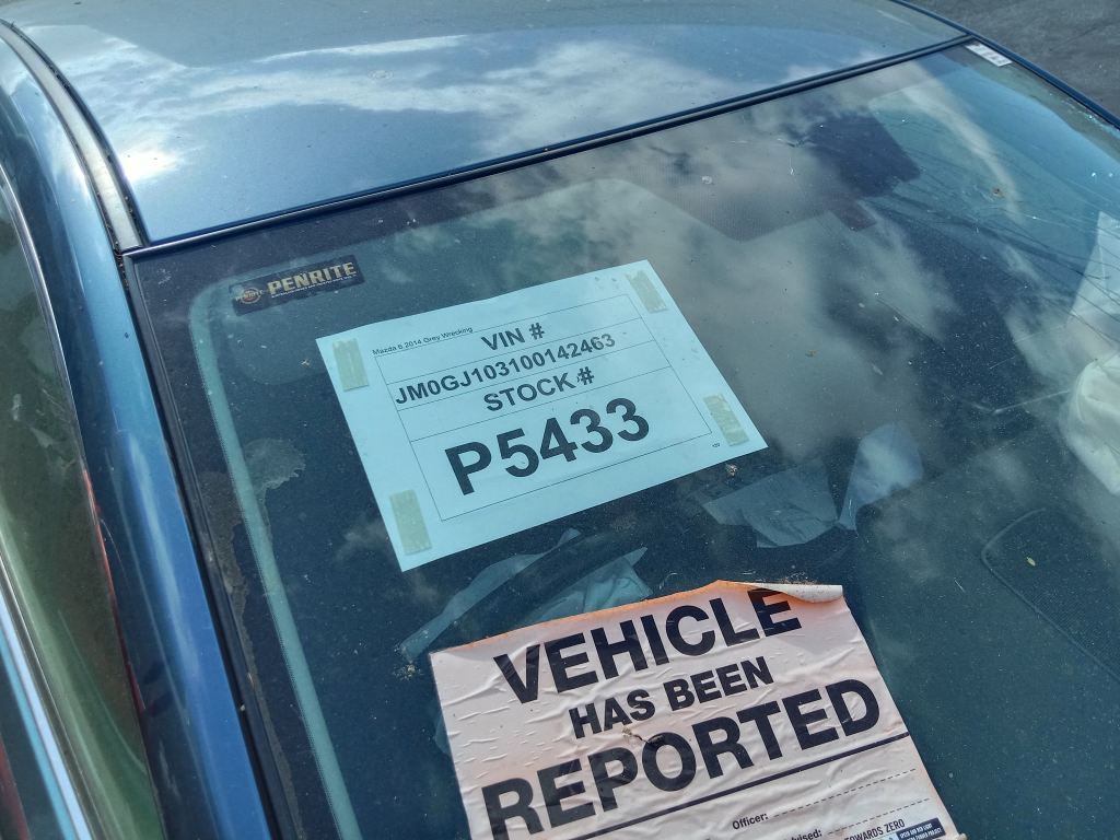 Mazda 6 2014 Grey Wrecking