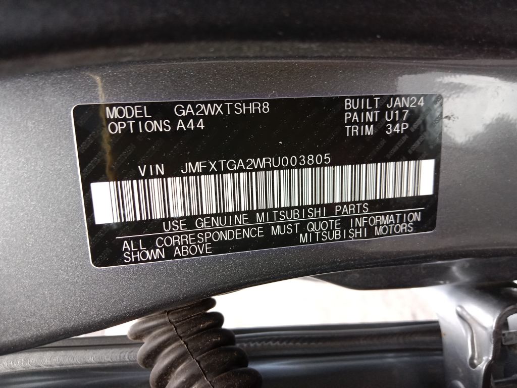 Mitsubishi ASX 2024 Grey Wrecking