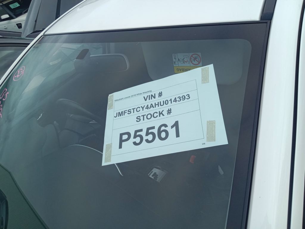 Mitsubishi Lancer 2017 White Wrecking