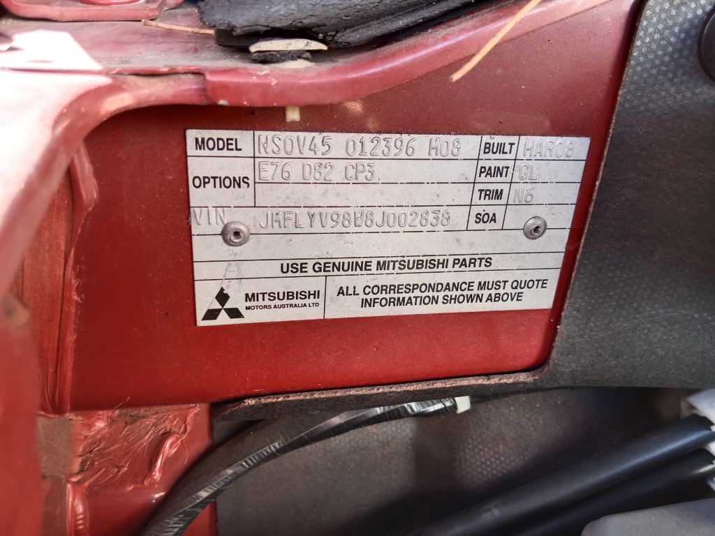 Mitsubishi Pajero 2008 Maroon Wrecking
