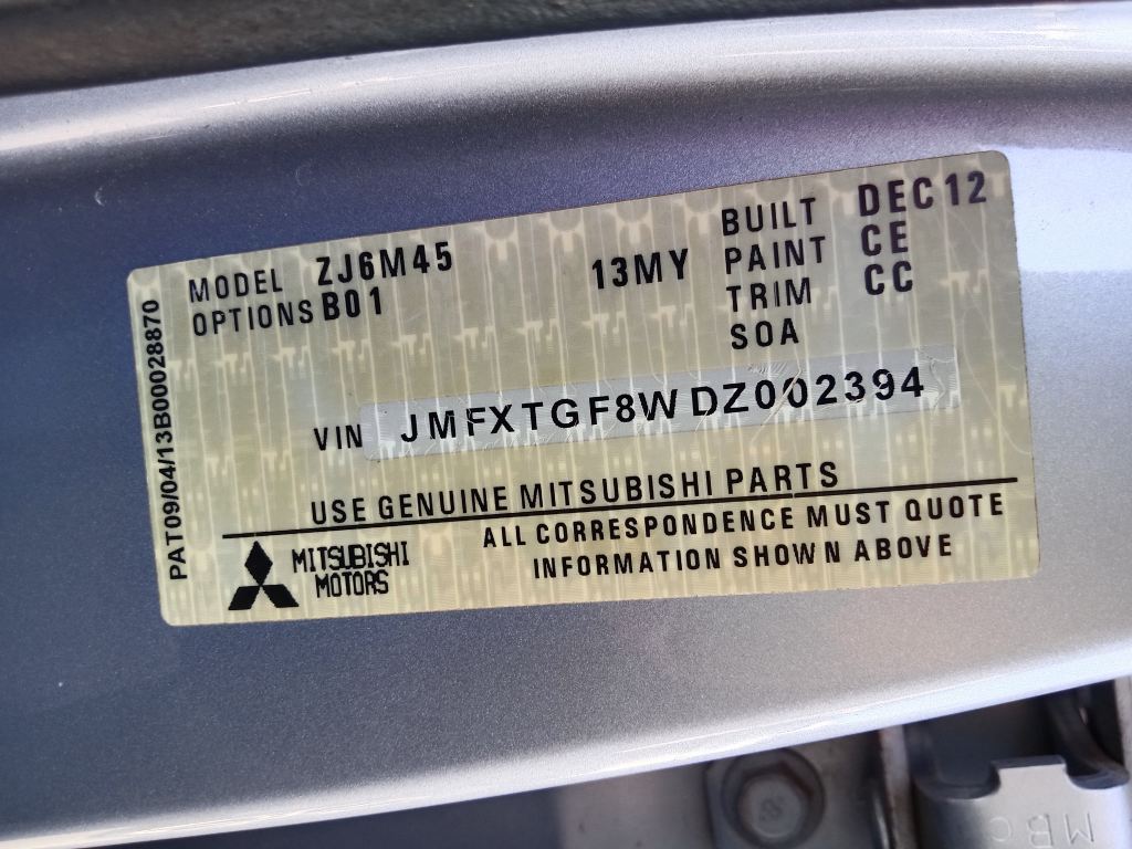 Mitsubishi outlander 2013 Silver Wrecking