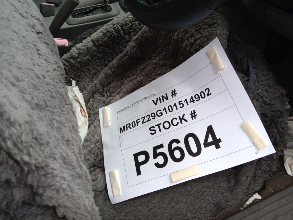 Toyota Hilux 2005 Silver Wrecking