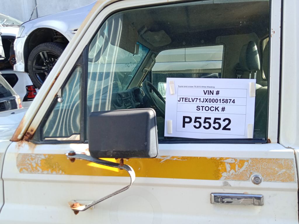 Toyota LandCruiser 79 2010 White Wrecking